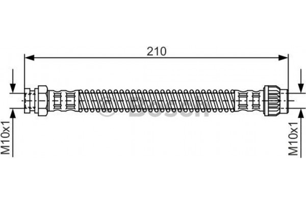 Bosch Ελαστικός Σωλήνας Φρένων - 1 987 476 867
