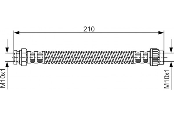 Bosch Ελαστικός Σωλήνας Φρένων - 1 987 476 867