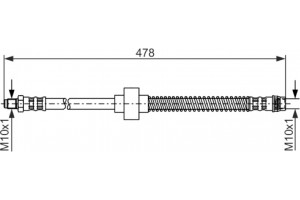 Bosch Ελαστικός Σωλήνας Φρένων - 1 987 476 868