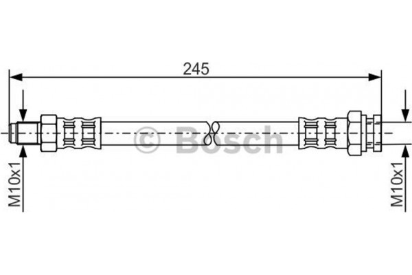 Bosch Ελαστικός Σωλήνας Φρένων - 1 987 476 876