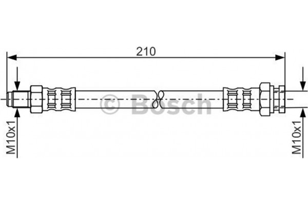 Bosch Ελαστικός Σωλήνας Φρένων - 1 987 476 877