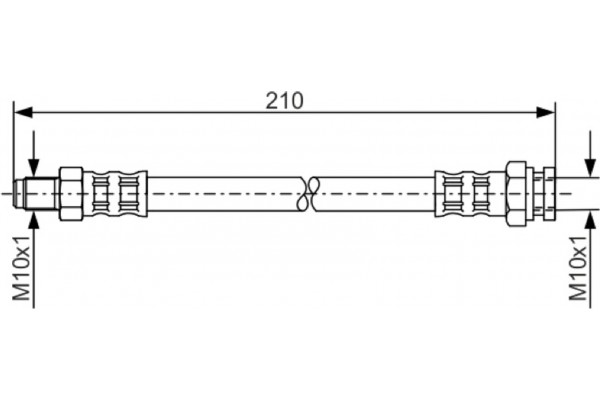 Bosch Ελαστικός Σωλήνας Φρένων - 1 987 476 877
