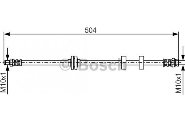 Bosch Ελαστικός Σωλήνας Φρένων - 1 987 476 879