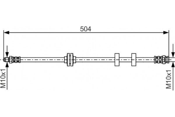 Bosch Ελαστικός Σωλήνας Φρένων - 1 987 476 879