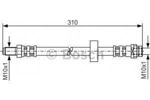 Bosch Ελαστικός Σωλήνας Φρένων - 1 987 476 883