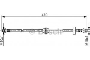 Bosch Ελαστικός Σωλήνας Φρένων - 1 987 476 885