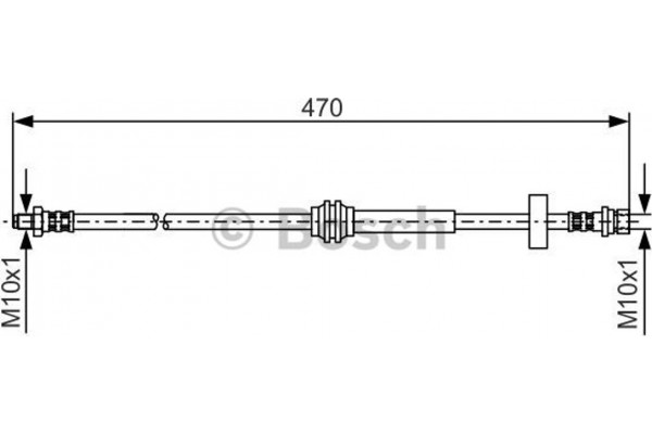 Bosch Ελαστικός Σωλήνας Φρένων - 1 987 476 885