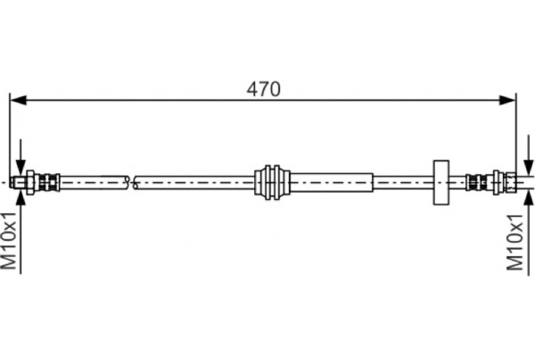 Bosch Ελαστικός Σωλήνας Φρένων - 1 987 476 885