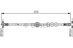 Bosch Ελαστικός Σωλήνας Φρένων - 1 987 476 886