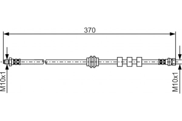 Bosch Ελαστικός Σωλήνας Φρένων - 1 987 476 886