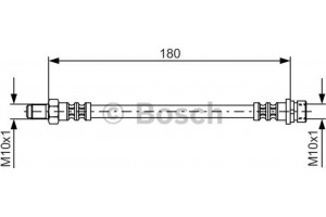Bosch Ελαστικός Σωλήνας Φρένων - 1 987 476 887