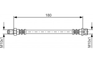 Bosch Ελαστικός Σωλήνας Φρένων - 1 987 476 887