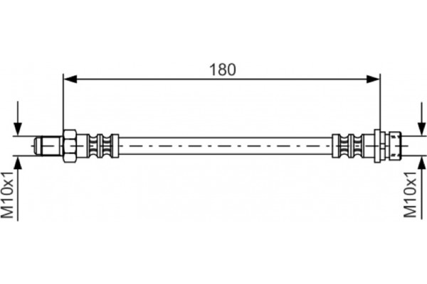 Bosch Ελαστικός Σωλήνας Φρένων - 1 987 476 887