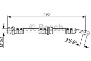 Bosch Ελαστικός Σωλήνας Φρένων - 1 987 476 896