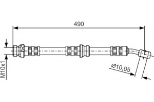 Bosch Ελαστικός Σωλήνας Φρένων - 1 987 476 896
