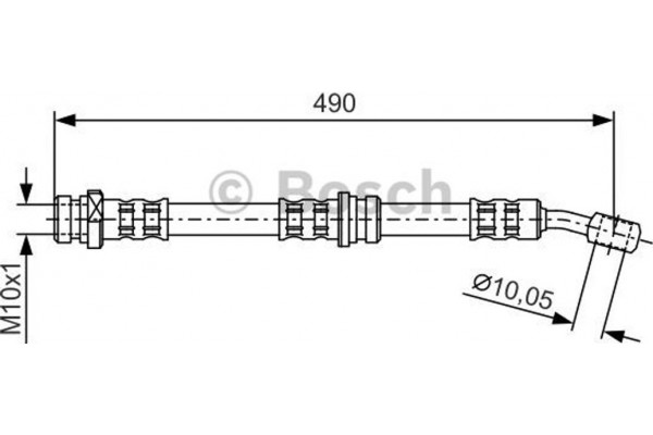 Bosch Ελαστικός Σωλήνας Φρένων - 1 987 476 896