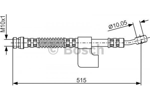 Bosch Ελαστικός Σωλήνας Φρένων - 1 987 476 897