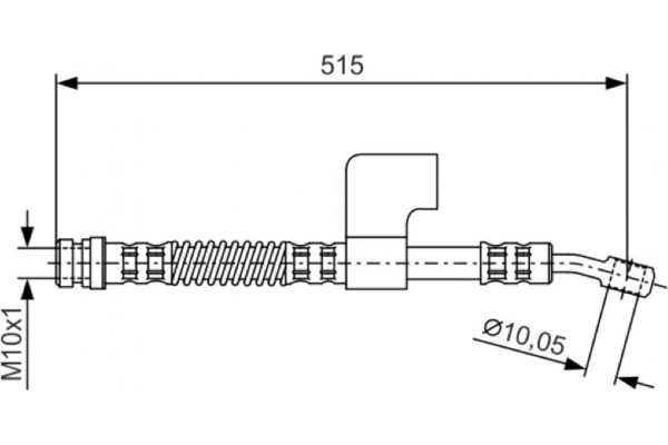 Bosch Ελαστικός Σωλήνας Φρένων - 1 987 476 898 Bosch Ελαστικός Σωλήνας Φρένων - 1 987 476 898