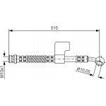 Bosch Ελαστικός Σωλήνας Φρένων - 1 987 476 900