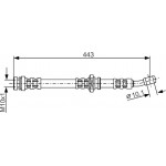 Bosch Ελαστικός Σωλήνας Φρένων - 1 987 476 909