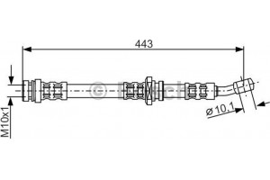 Bosch Ελαστικός Σωλήνας Φρένων - 1 987 476 909