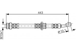 Bosch Ελαστικός Σωλήνας Φρένων - 1 987 476 909