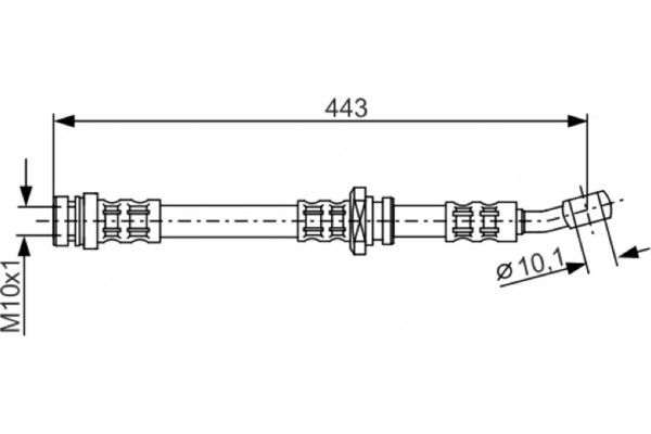 Bosch Ελαστικός Σωλήνας Φρένων - 1 987 476 909