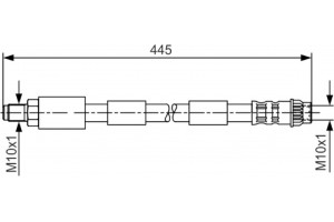 Bosch Ελαστικός Σωλήνας Φρένων - 1 987 476 912