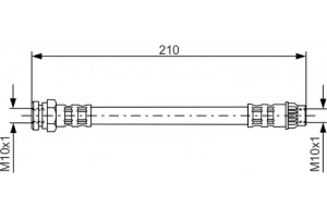 Bosch Ελαστικός Σωλήνας Φρένων - 1 987 476 913