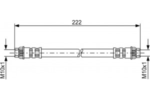Bosch Ελαστικός Σωλήνας Φρένων - 1 987 476 914