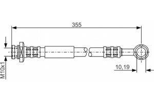 Bosch Ελαστικός Σωλήνας Φρένων - 1 987 476 933