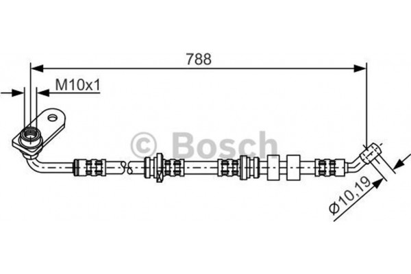 Bosch Ελαστικός Σωλήνας Φρένων - 1 987 476 934