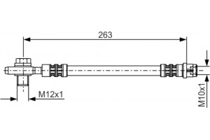 Bosch Ελαστικός Σωλήνας Φρένων - 1 987 476 944