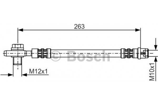 Bosch Ελαστικός Σωλήνας Φρένων - 1 987 476 944