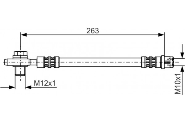 Bosch Ελαστικός Σωλήνας Φρένων - 1 987 476 944