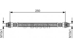 Bosch Ελαστικός Σωλήνας Φρένων - 1 987 476 947