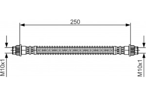 Bosch Ελαστικός Σωλήνας Φρένων - 1 987 476 947