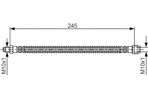 Bosch Ελαστικός Σωλήνας Φρένων - 1 987 476 950