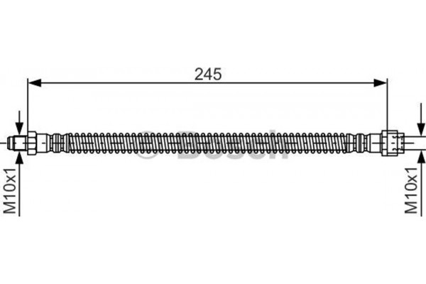 Bosch Ελαστικός Σωλήνας Φρένων - 1 987 476 950
