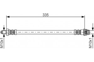 Bosch Ελαστικός Σωλήνας Φρένων - 1 987 476 955