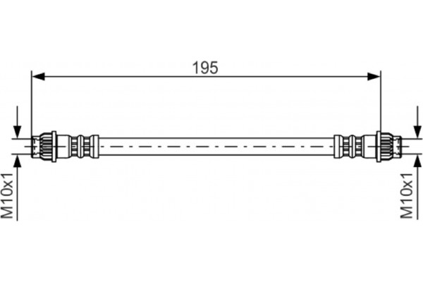 Bosch Ελαστικός Σωλήνας Φρένων - 1 987 476 956