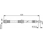 Bosch Ελαστικός Σωλήνας Φρένων - 1 987 476 966
