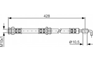 Bosch Ελαστικός Σωλήνας Φρένων - 1 987 476 966