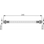 Bosch Ελαστικός Σωλήνας Φρένων - 1 987 476 969 Bosch Ελαστικός Σωλήνας Φρένων - 1 987 476 969