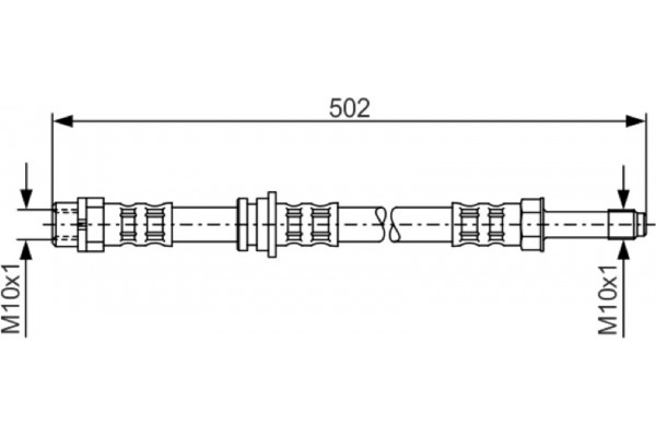 Bosch Ελαστικός Σωλήνας Φρένων - 1 987 476 971