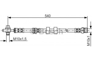 Bosch Ελαστικός Σωλήνας Φρένων - 1 987 476 978