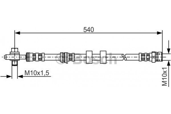 Bosch Ελαστικός Σωλήνας Φρένων - 1 987 476 978