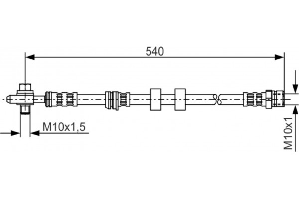 Bosch Ελαστικός Σωλήνας Φρένων - 1 987 476 978
