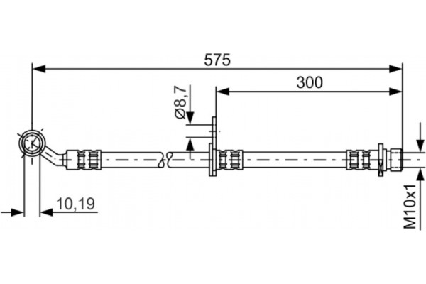 Bosch Ελαστικός Σωλήνας Φρένων - 1 987 476 986