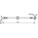 Bosch Ελαστικός Σωλήνας Φρένων - 1 987 476 990